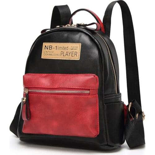 Vintage PU Leather Backpack Women Big Capacity Travel Backpack Teenager School Bag Female Business Knapsack Luxury Bag Schoolbag