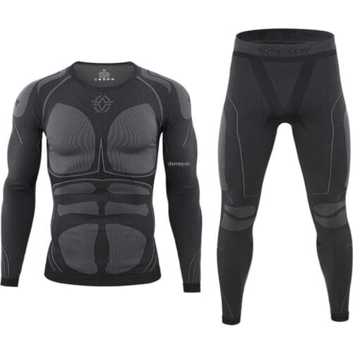 Winter Warm Tactical Thermal Underwear Tight Outdoor Cycling Sports Warm Clothing Military Combat Training Thermal Underwear