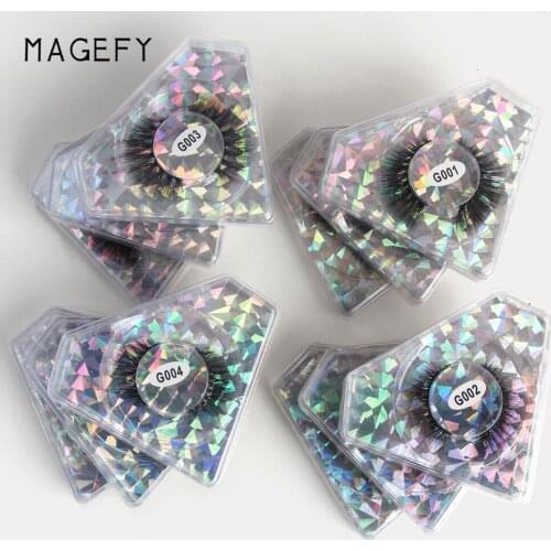 1Pair Mink Lashes 5D Faux Mink Lashes Natural Long False Eyelashes Volume Fake Lashes Makeup Extension Eyelashes Maquiagem