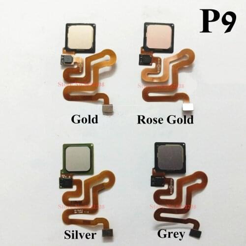 100% Original For Huawei P9 EVA-TL00 AL00 AL10 Home Button Fingerprint Sensor Scanner Unlock Key Flex Cable Replacement parts