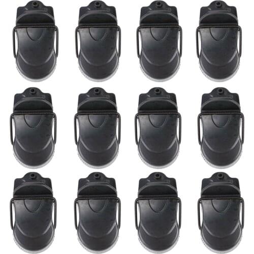 12Pcs Plastic Mouse Catcher Quick Reusable Indoor Black Mouse Traps Durable Catcher Killer Household Pest Control Traps Tool