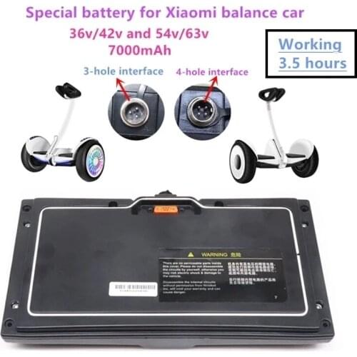 2021Original Scooter 36V / 54V Battery pack ForXiao Mi Battery of No.9 balance car 36V 7000mAh lithium battery Working 3-5 hours