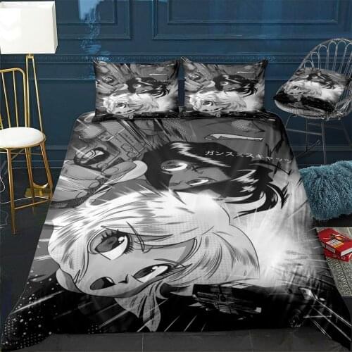 Gunsmith Cats Duvet Cover Comfortable Quilt Home Decora Design Universal Bedding Set Bedclothes+Pillowcase 3pcs