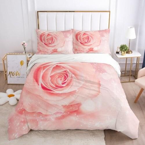 3D Nordic Flowers Design Bedding Sets Duvet Covers Sets Comforter Bed Set Quilt Cover Queen Full Twin Size Home Textile