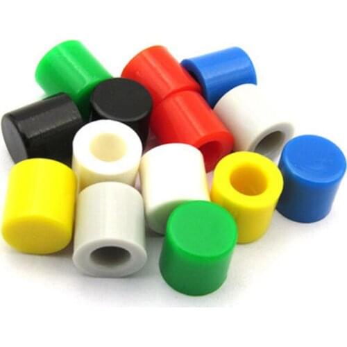 70pcs/lot 7 Colors Plastic Cap Hat Kits A56 for 6*6mm Tactile Push Button Switch Lid Cover Each Color 10PCS