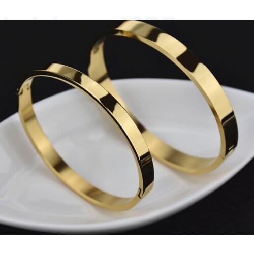 CTB1 Bangle Bracelet Speedometer Bracelet Punk Stainless Steel Black Gold Color Open Cuff Bracelet Men