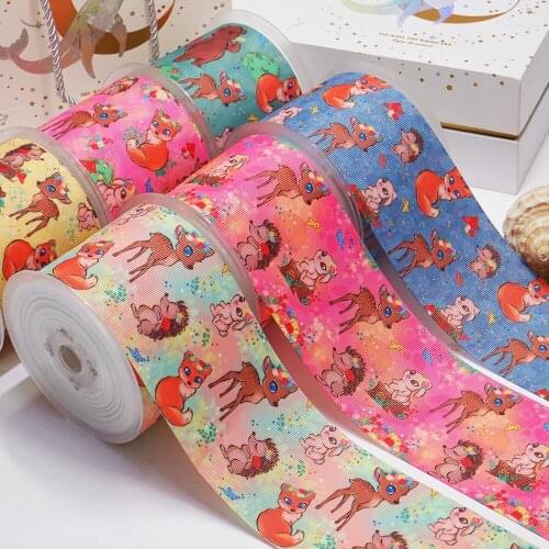 DIY Cartoon Hedgehog Printed Grosgrain Ribbon For Craft Supplies Sewing Accessories 5 Yards, Planar Resins Mold 10 Pieces. 52008