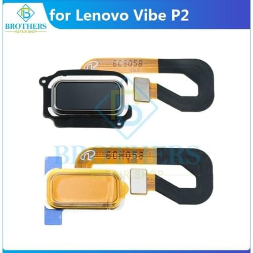 For Lenovo Vibe P2 P2C72 P2A42 Fingerprint Flex Cable Home Button Sensor Scanner Touch ID Flex Cable Ribbon Phone Replacement
