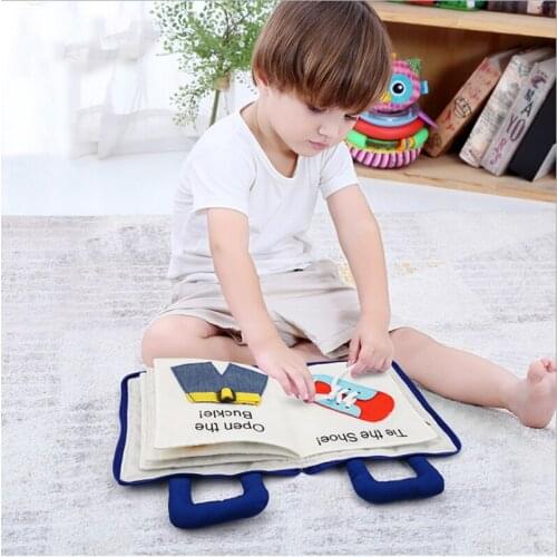 Montessori Toys for Kids 1 Year Old Baby Books Learning Education 3D Quiet Fabric Activity Story Book for Toddlers 2 Years Gifts