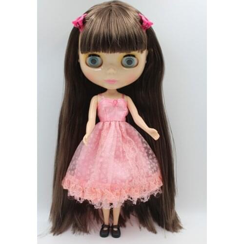 Free Shipping big discount RBL-299DIY Nude Blyth doll birthday gift for girl 4colour big eyes dolls with beautiful Hair cute toy