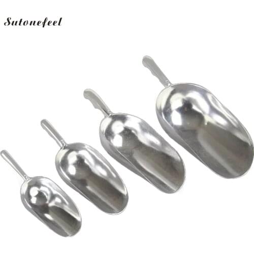 170-1080ML Aluminum Alloy Ice Scoop for Sugar Flour Buffet Dry Grains Measuring Scoop Bar Ice Shovel Kitchen Tools