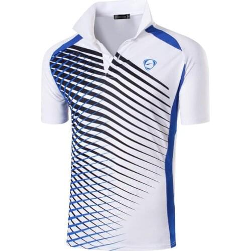 Jeansian Mens Sport Tee Polo Shirts POLOS Poloshirts Golf Tennis Badminton Dry Fit Short Sleeve LSL243 White2
