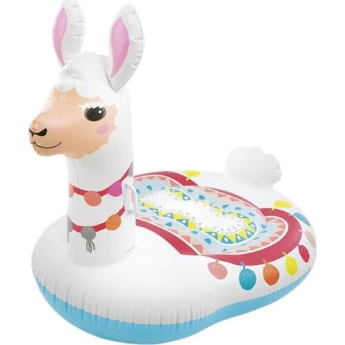 Inflatable Alpaca Pool Float Rideable Blow Up Summer Pool Toy