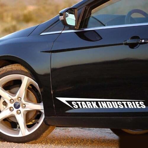 Stark Industries Whole Body Car Door Side Sticker and Decal for Toyota Ford Chevrolet Volkswagen Skoda Honda Hyundai Kia Lada