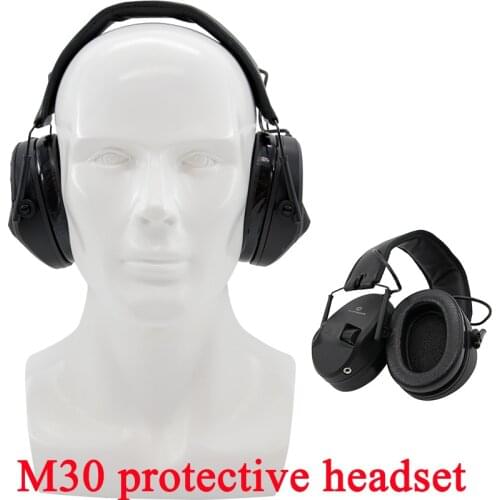 EARMOR Latest Tactical Headset M30 Headphone Muff Hearing Protection Sport Shooting Electronic Hearing Protector with AUX Input