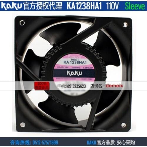NEW KAKU KA1238HA1 ST AC110V 0.28A/0.22A SLEEVE bearing cooling fan