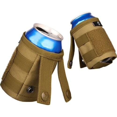Outdoor Hiking Camping Men Women Military Tactical Molle System Water Bottle Bags Kettle Army Pouch Holder Tactical Kettle Bag