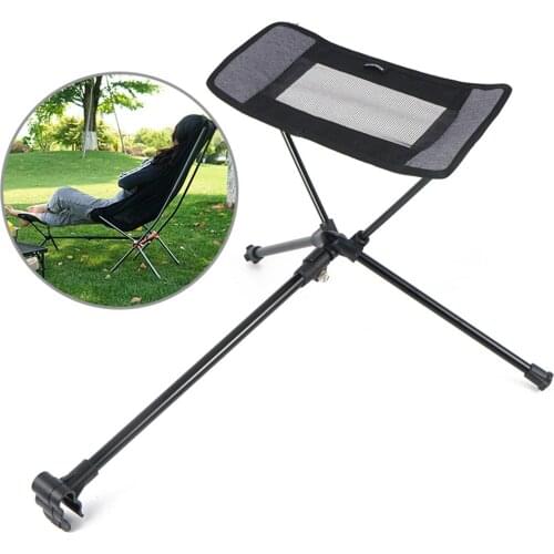 Outdoor Portable Folding Footrest Extended Leg Stool Lounge Chair Accessory, camping can be used with folding chair