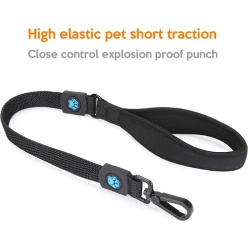 Pet Dog Leash High Elastic Short Traction Rope Polyester Explosion-proof Rush Harnesses Leads Rope For Medium Dogs Supplies