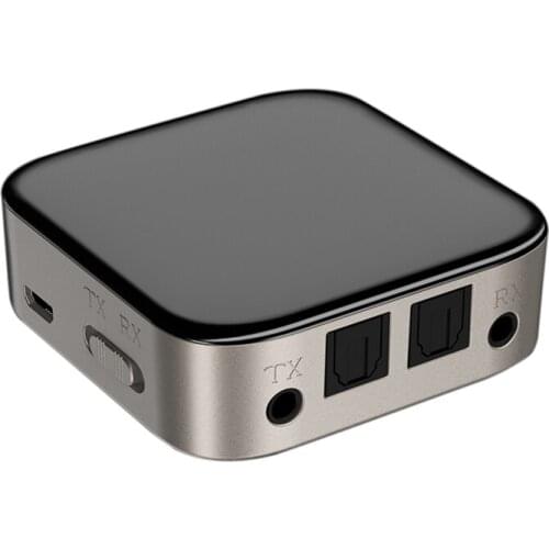 Bluetooth 5.0 Transmitter Receiver Digital Optical Fiber Audio Interface for Home Audio System/TV/ Headset