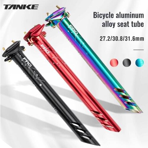 PROHONSUN CNC Aluminum Alloy Road Bike Seatpost 27.2 AM/XC/MTB Bicycle Seatpost Rainbow Color Seat Post MTB Seat Tube Bike Part