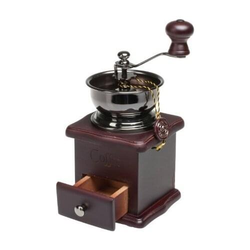 Hand Crank Mini Coffee Grinder Retro Pine Wood Mixer Manual Coffee Mill Espressokoffiemolen Handmatig Coffee Grinder EK50MCJ