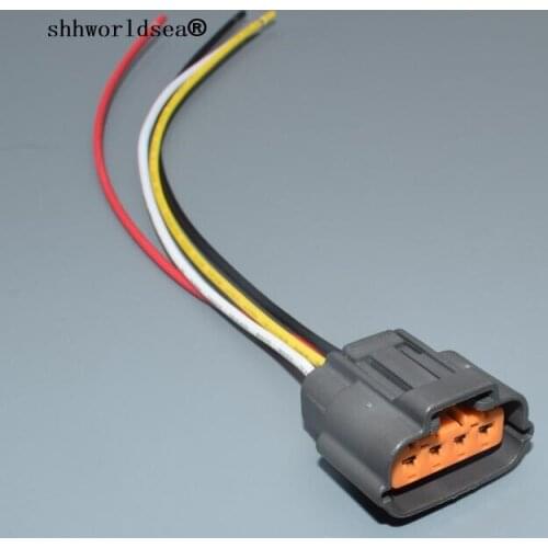Shhworldsea 6195-0030 auto Throttle Position Sensor TPS Plug Automotive 4 Pin Connector plug waterproof plug For Mazda RX7 FD