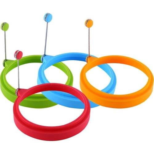 Silicone Round Egg Rings Fry Fried Poacher Mould Kitchen Cooking Tools Non-stick Egg Pancake Mold