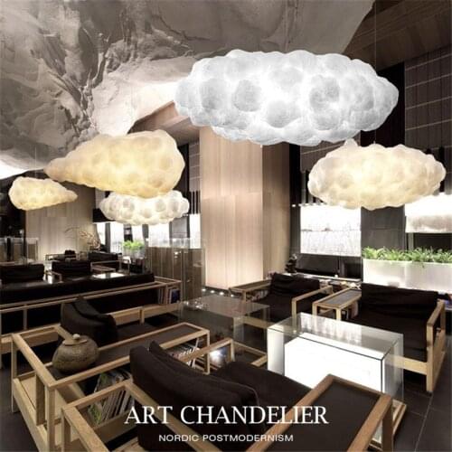 Modern Floating Cloud Led Pendant Lights Living Room Led Pendant Lamp Bar Shop Decor Hanging Light Fixtures Kid Room Drop Lights
