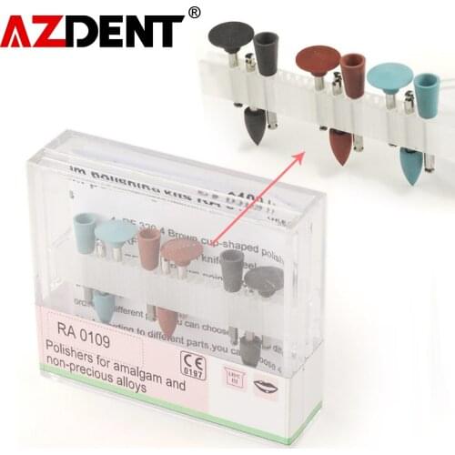 Dental Diamond Burs Polisher RA 0109 Low Speed Handpiece 9 Amalgam Polishing Sizes
