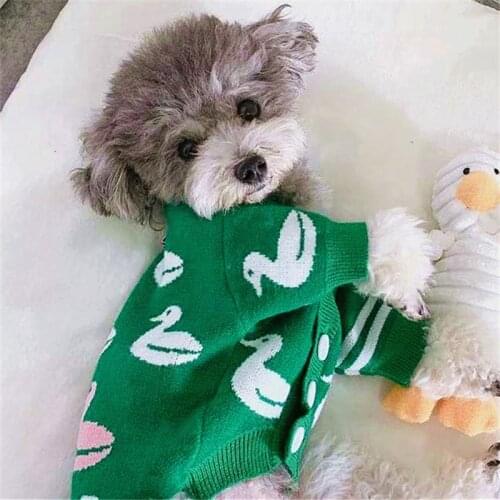 Cat Dog Sweater Cardigan Winter Pet Dog Clothes Coat Yorkshire Pomeranian Poodle Bichon Schnauzer Costume Doggie Clothing Outfit