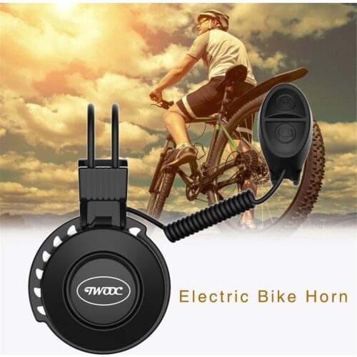 TWOOC Bike Bell Charging Speaker USB Recharged Mini Electric Bike Horn Monophonic Cycling Electric T-002P Bicycle Accessories
