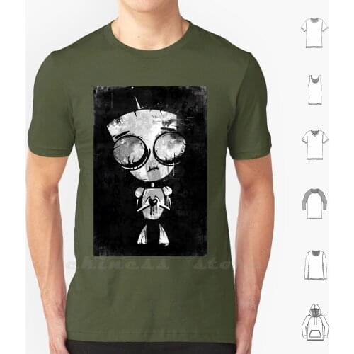 Invader Gir-Fanart By Mien Wayne T Shirt 100% Cotton DIY S-6xl Geek Retro Vintage Super Nerd Fun