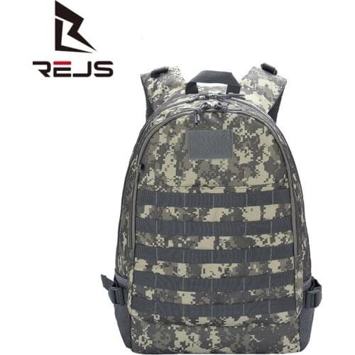 REJS LANGT Tactical Backpack Men Camouflage Sports Backpacks Camping Waterproof Short Travel Bag Large Capacity Oxford Bagpack