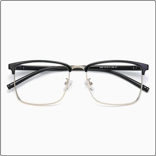 Mens Retro Spectacle Frame TR90 Alloy Fashion Simple Large Myopia Spectacle Frame Ultra Light Optical Spectacle Frame 1920