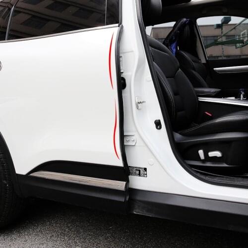 Car Door Scratch Strip Protector Edge Guard Rubber Strips for Renault Koleos for Samsung QM6 2017 2018 Accessories
