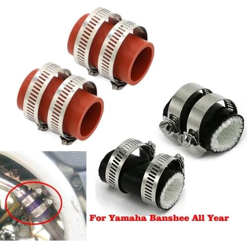 ATV Parts Exhaust Pipe Clamps Coupling For Yamaha Banshee all Years fmf dg Factory Black Red