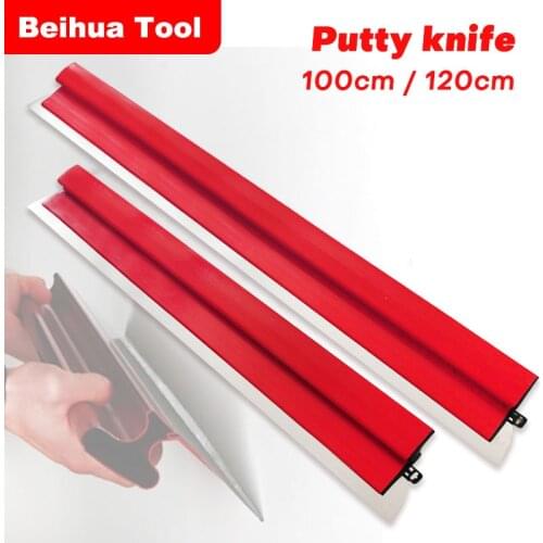 1m 1.2m Stainless steel Putty knife Scraper Extension Putty Construction Tool Wall Paint Scraper Spatula Cleaner Scraping Cutter