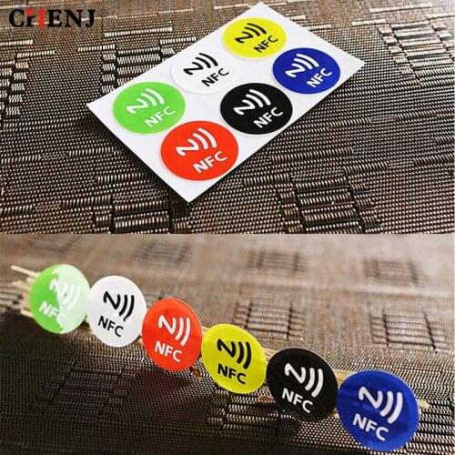 1pc Waterproof PET Material NFC Stickers Smart Adhesive Ntag213 Tags For All Phones Drop Shipping Color Randomly