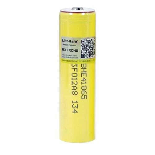 10PCS Liitokala Original New HE4 2500mAh Li-lon Battery 18650 3.7V Power Rechargeable batteries Max 20A,35A+DIY Point cap