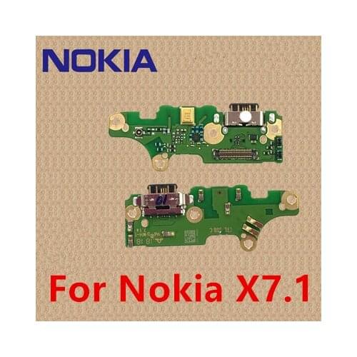 100% Original For Nokia X7.1 OEM Charging Port PCB Board USB Charging Dock For Nokia X7 X6 6.1 7 .1 7 PLUS For Nokia 6 7 8