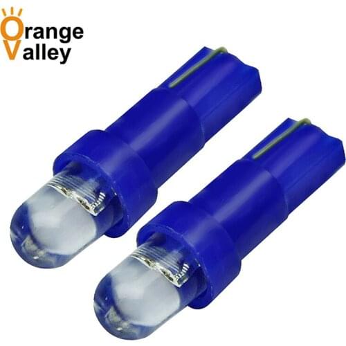 1000pcs Promotion T5 B8.5 SMD 1 LED Car Auto Light Source Wedge Side Instumental Indicator Speedo Dashboard Lamp Bulb DC12V