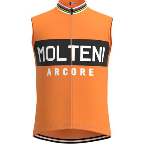 1987 Competition MOLTENI Team Man Retro Cycling Jersey Sleeveless Clothing Summer Triathlon Jersey maillot ciclismo hombre