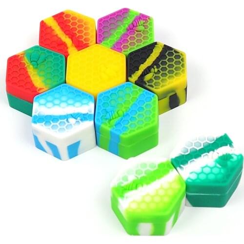 5pcs 26ML Quality Silicone dab Container Jars Container Silicone Container For Oil Crumble Honey Wax Silicone Jars Dab