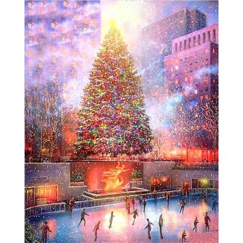 Canvas Size 5D Diy Diamond Painting Cross Stitch Kit Diamond Mosaic Embroidery " Landscape " Painting Square/Round Drill Gift