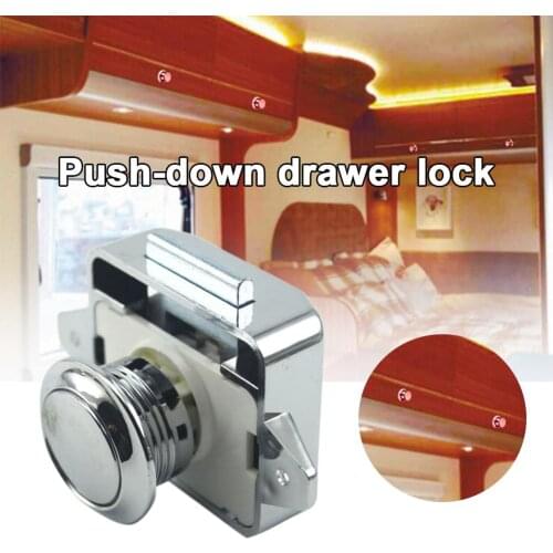 RV Lock Push-type Drawer Lock Car Lock RV Door Lock Push-type Drawer Lock RV Lock Boat Accessories