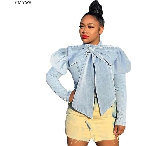 CM.YAYA Blouses With Sleeves
