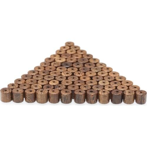 Natural wooden beads barrel-shaped wooden beads loose beads DIY jewelry jewelry making supplies