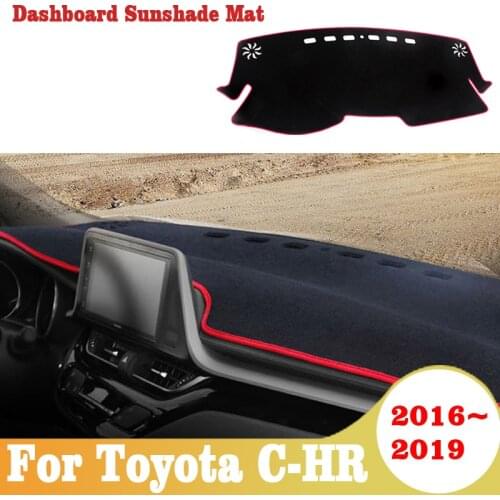 For Toyota CHR C HR C-HR 2016-2018 2019 Car Dashboard Avoid light Pad Instrument Platform Desk Cover Mats Carpets Accessories