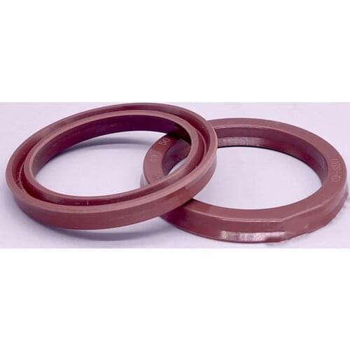 Fluorine Rubber Hydraulic Cylinder Oil Sealing Ring Thickness 5/6/7/8/9mm USH/UPH/UY Type Shaft Hole General Sealing Ring Gasket